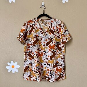 Divine Stretch fall puppies workwear scrub top‎
